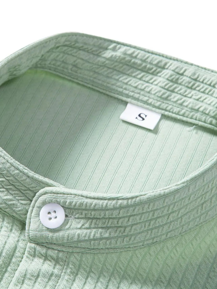 
                  
                    Men's Ribbed Short Sleeve Shirt and Shorts Set.
                  
                