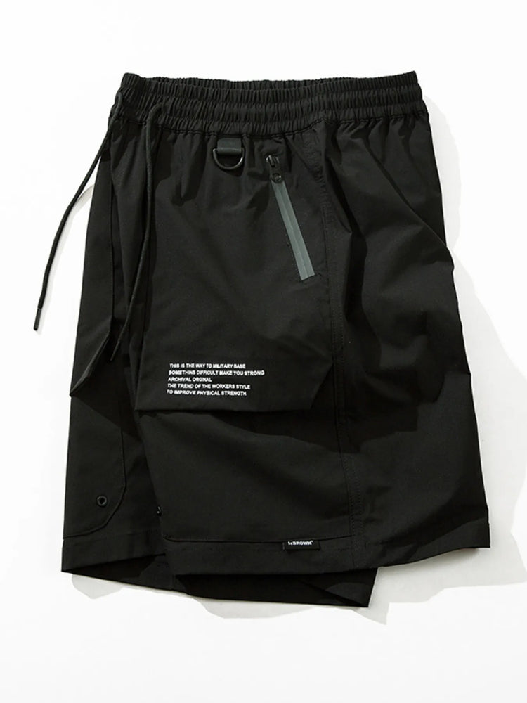 Men's Plus Size Drawstring Shorts.