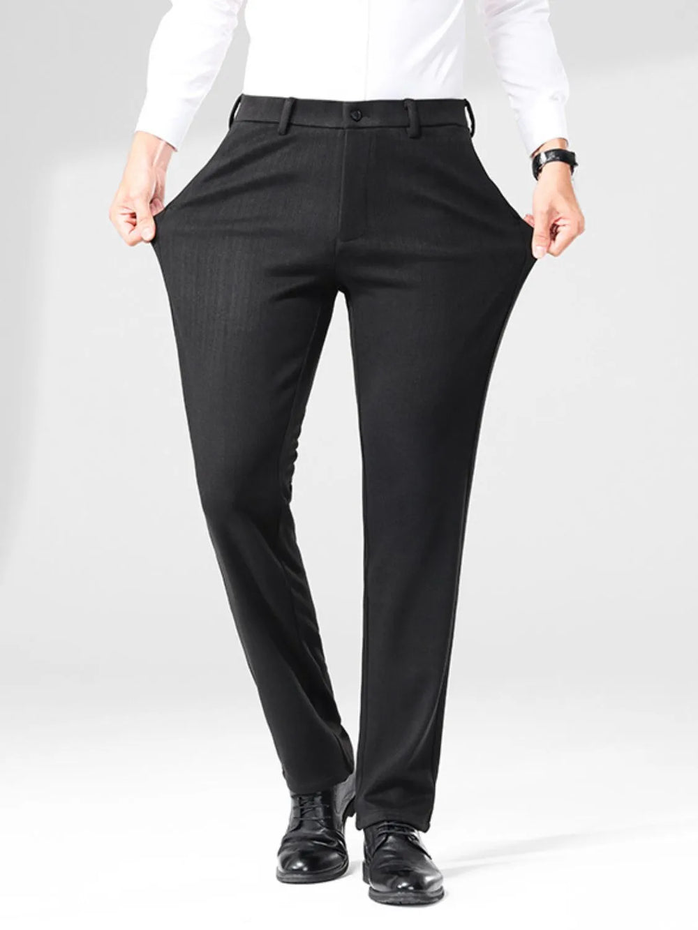 Men's Basic style Slim Fit Pants.