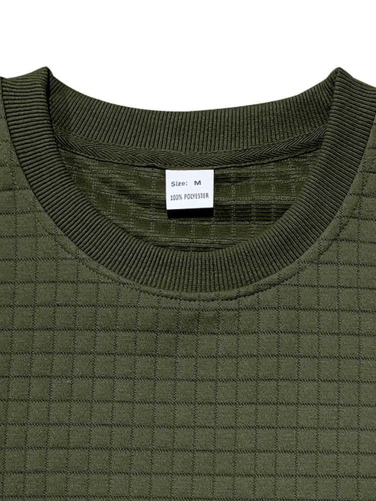 
                  
                    Men's Full Size Textured Round Neck Top and Shorts Set Plus SIze.
                  
                
