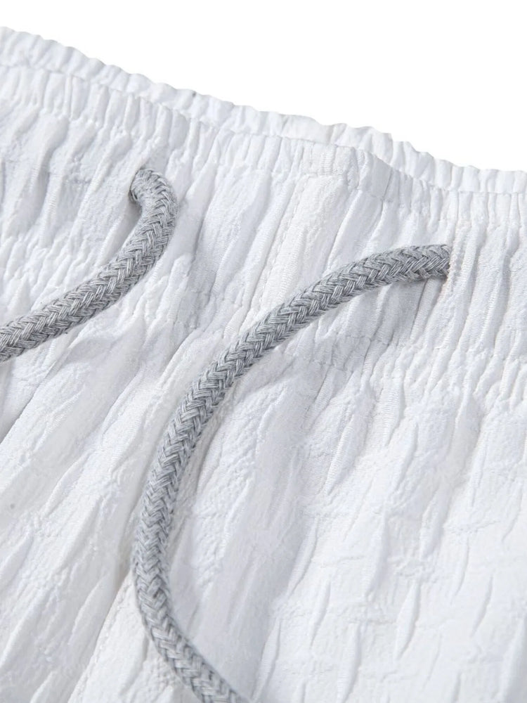 
                  
                    Men's Classic Textured Shorts with Elastic Waist.
                  
                
