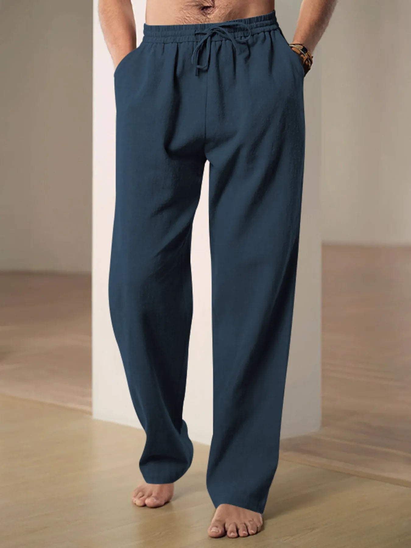
                  
                    Men's Plus Size Drawstring Loose Fit Pants.
                  
                