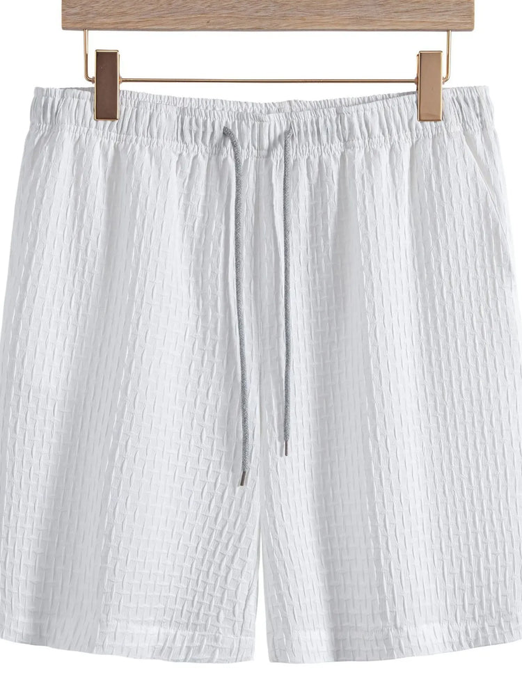 
                  
                    Men's Classic Textured Shorts with Elastic Waist.
                  
                