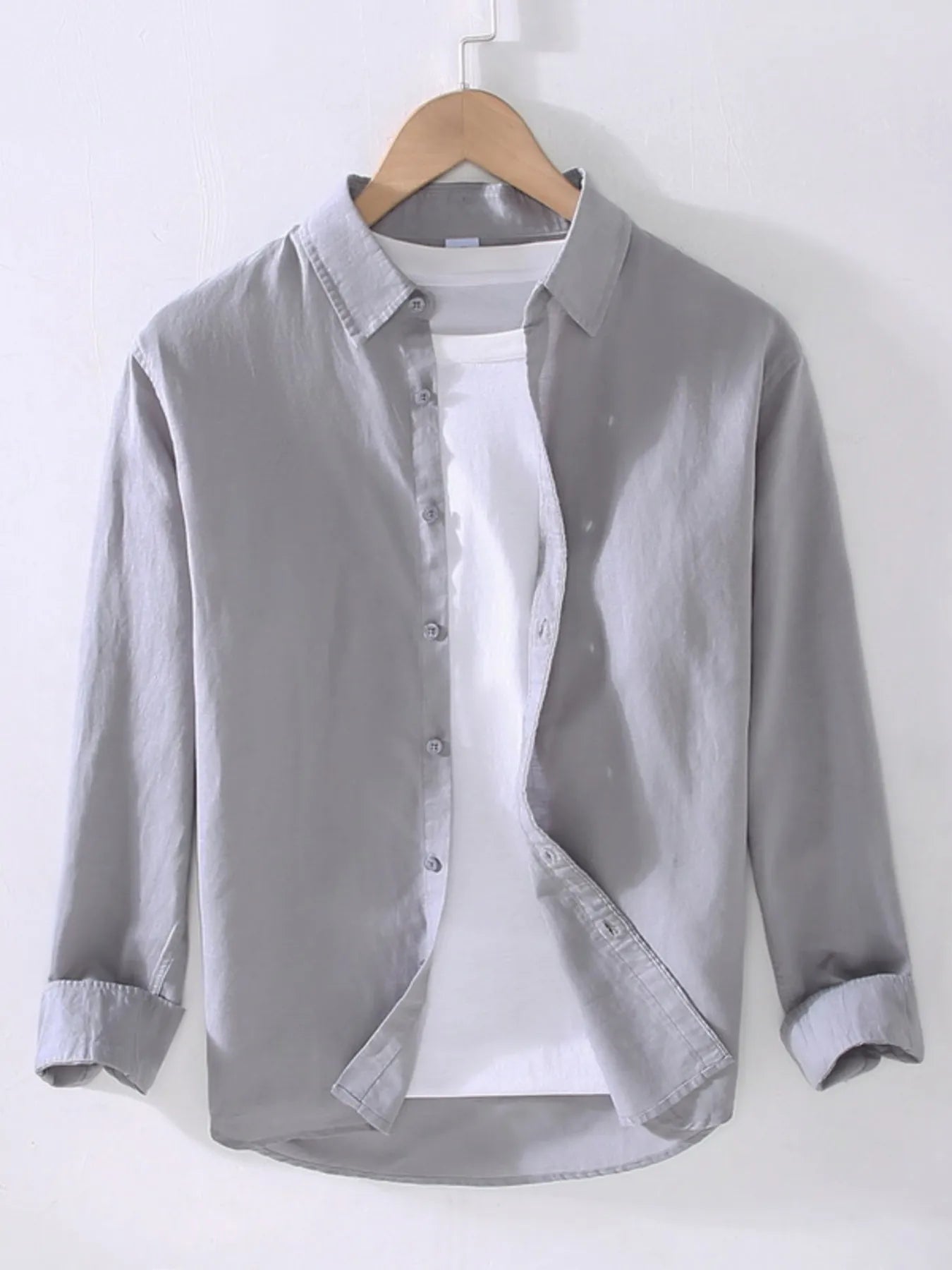 
                  
                    Men's Full Size Casual Long Sleeve Button-Up Shirt Plus Size.
                  
                