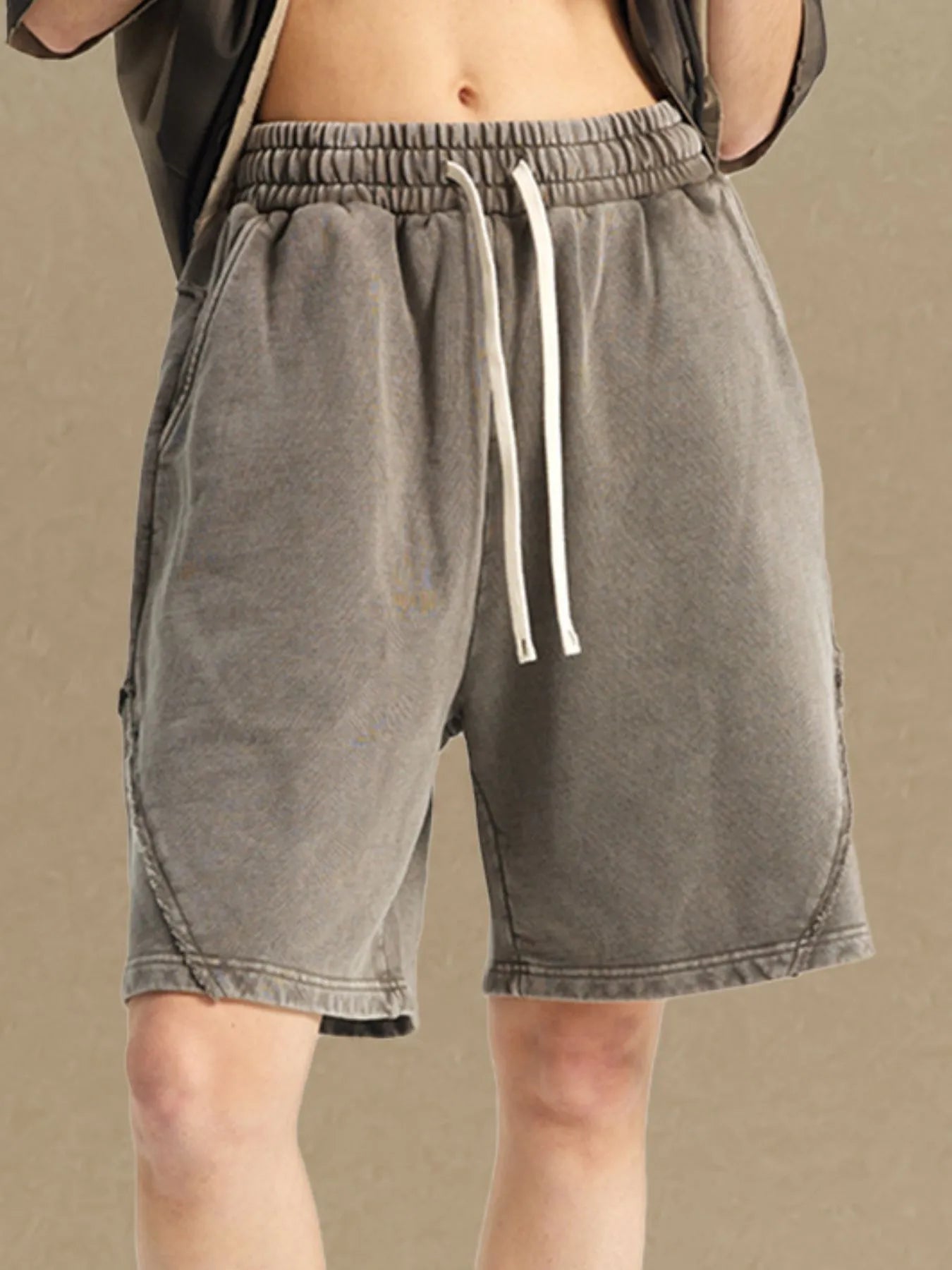 
                  
                    Men's Casual Drawstring Washed Shorts.
                  
                