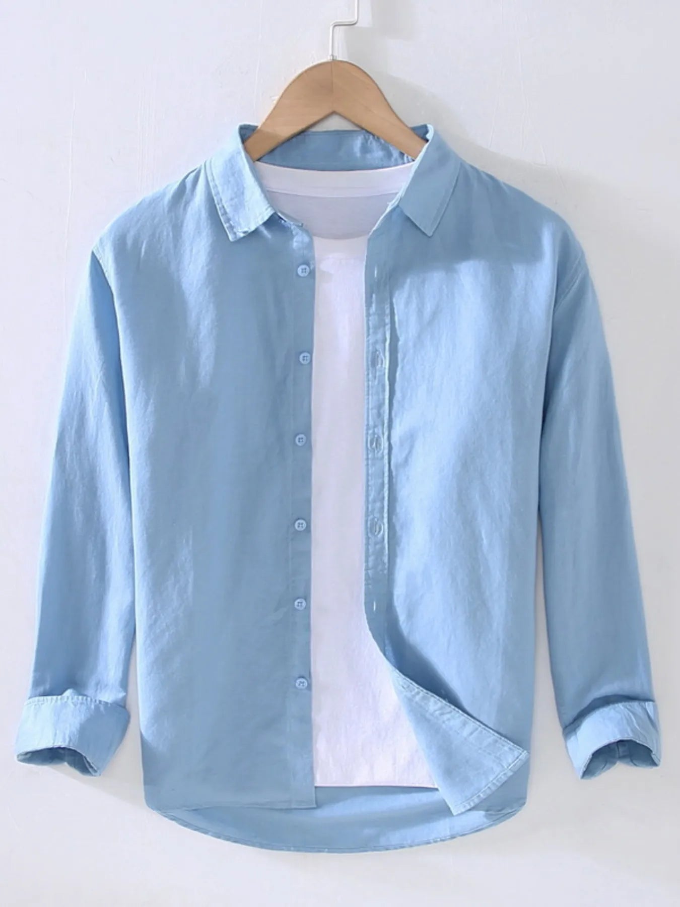 
                  
                    Men's Full Size Casual Long Sleeve Button-Up Shirt Plus Size.
                  
                