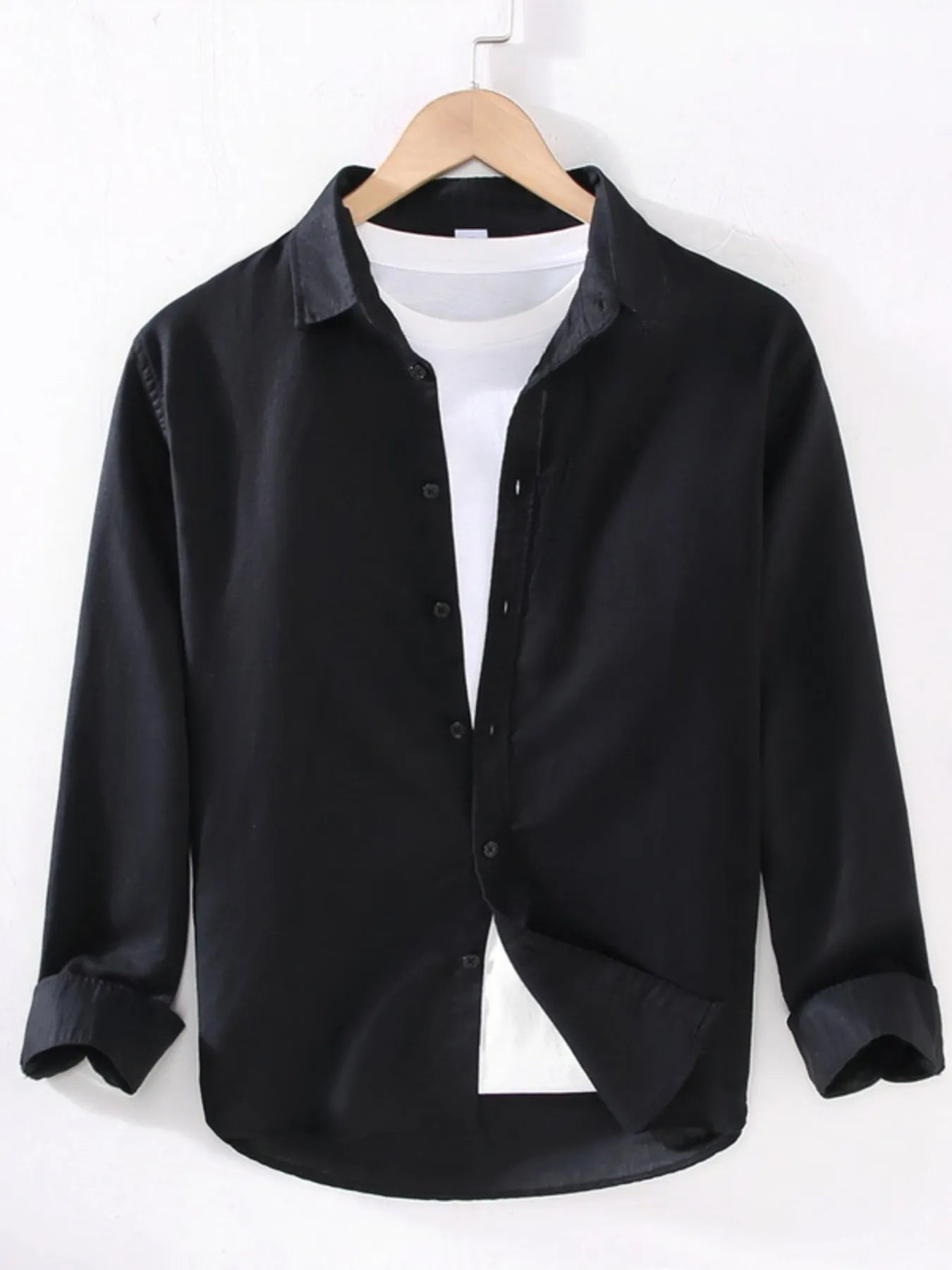 
                  
                    Men's Full Size Casual Long Sleeve Button-Up Shirt Plus Size.
                  
                