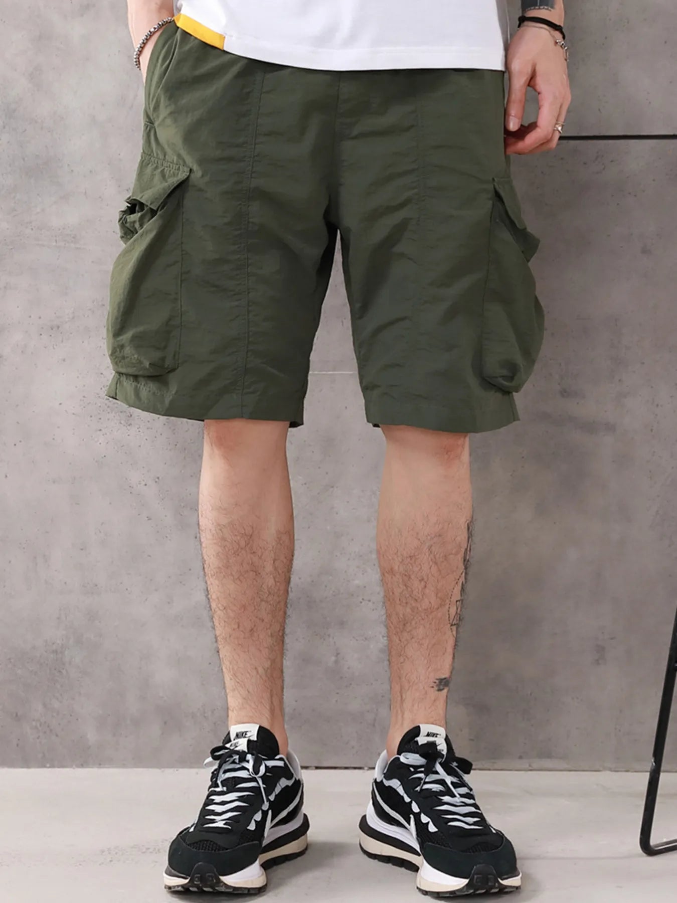 
                  
                    Men's Plus Size Drawstring Cargo Shorts.
                  
                