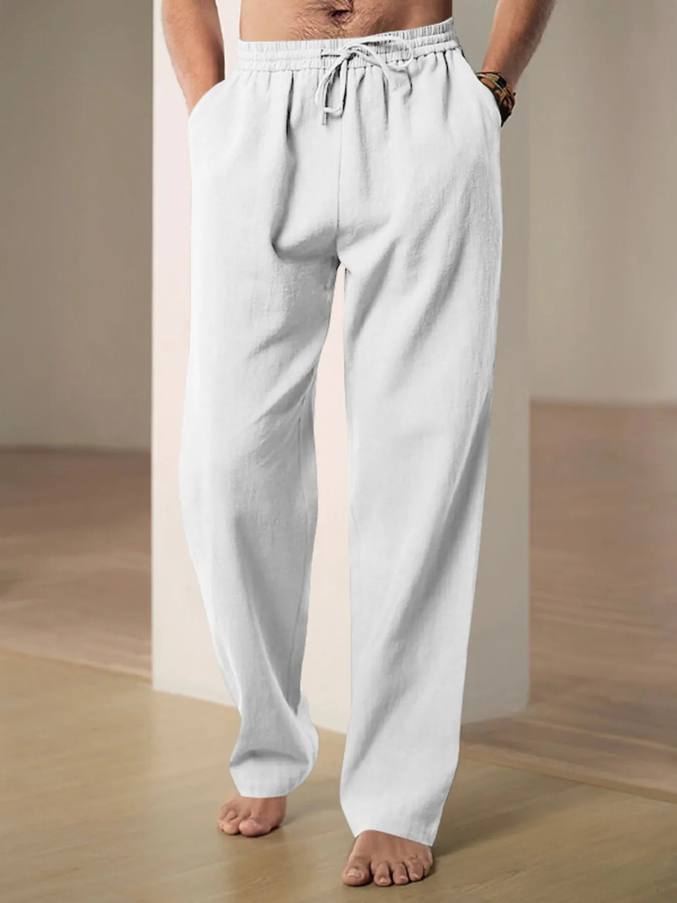 
                  
                    Men's Plus Size Drawstring Loose Fit Pants.
                  
                