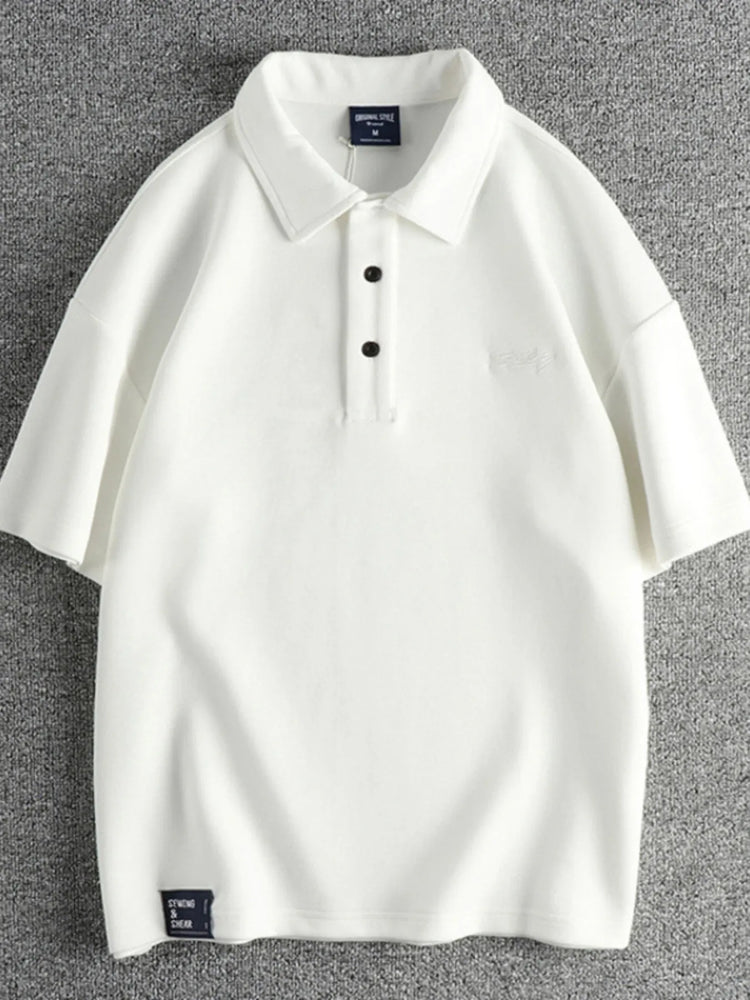 
                  
                    Men's Plus Size Button Detail Short Sleeve Polo.
                  
                