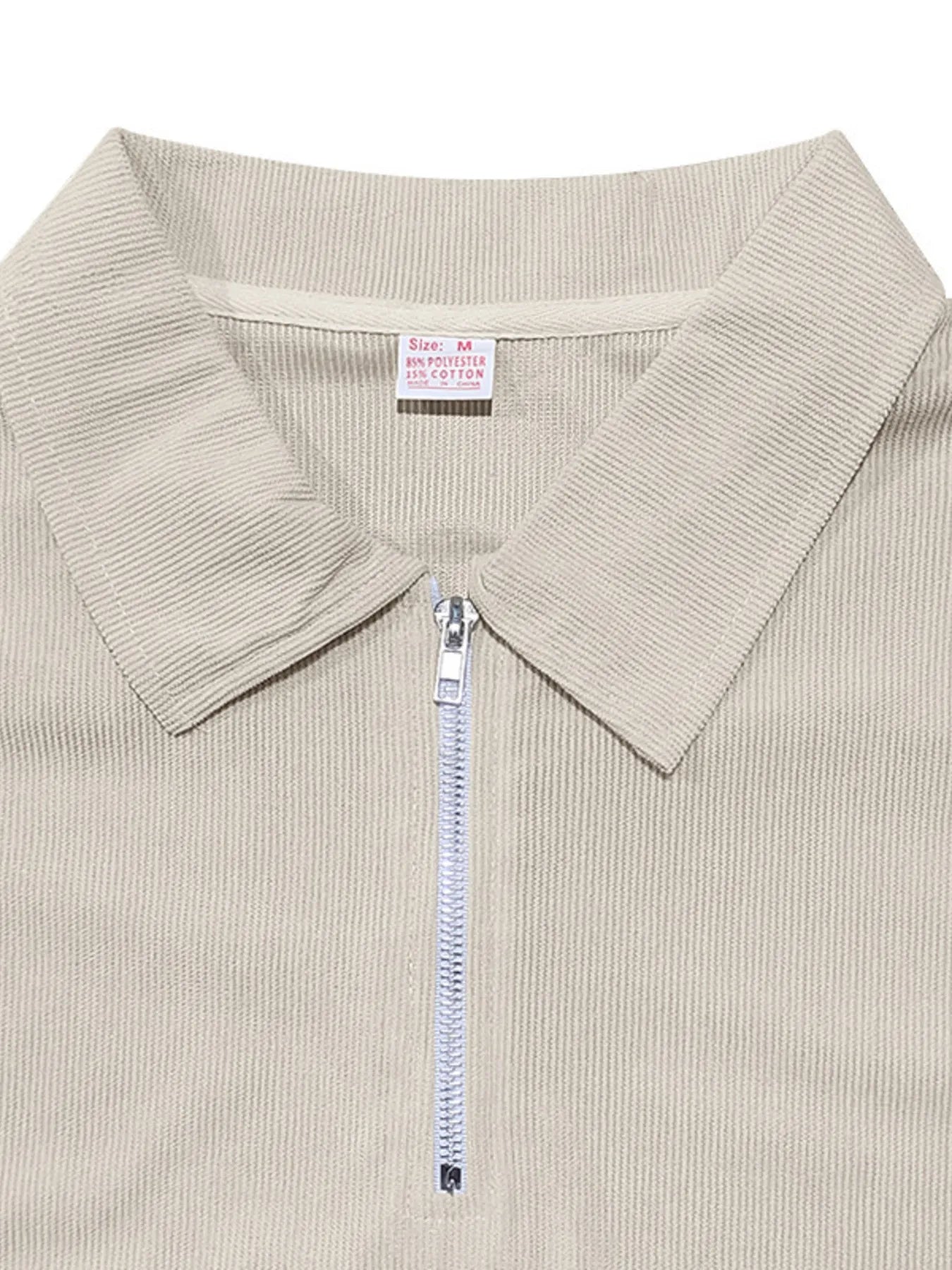 
                  
                    Men's Full Size Quarter Zip Short Sleeve Polo and Pants Set Plus Size.
                  
                