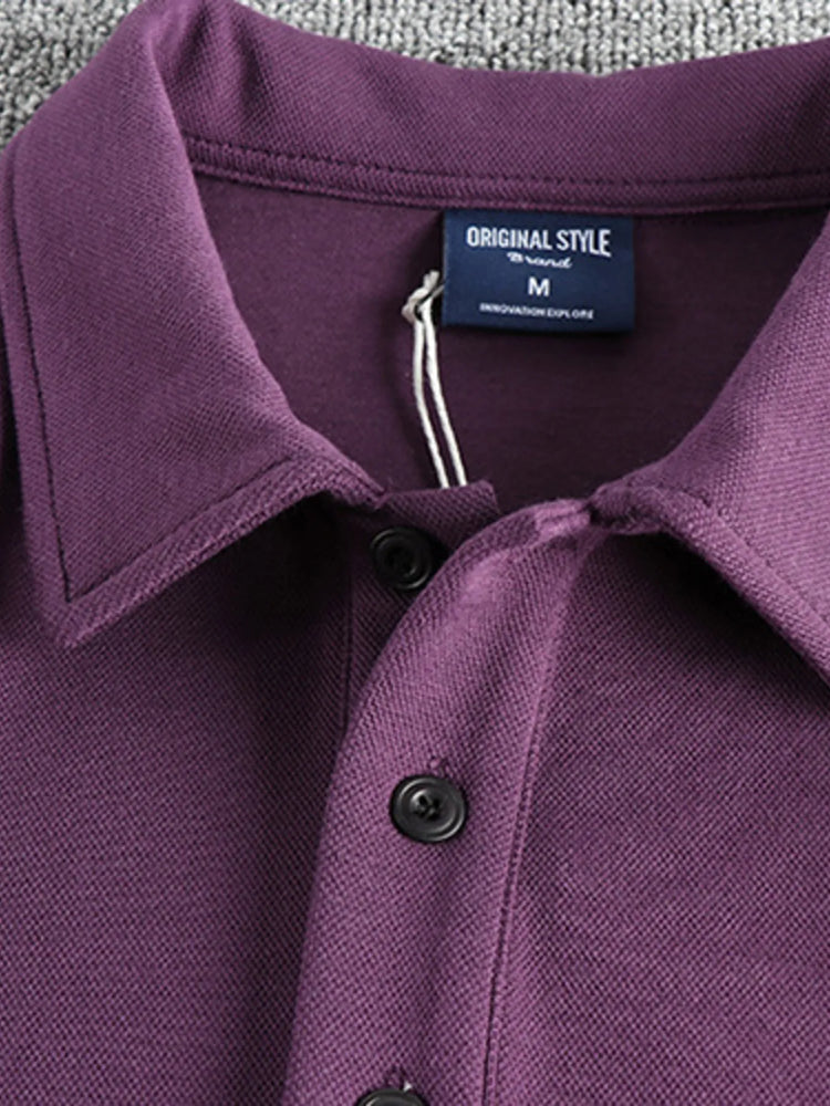
                  
                    Men's Plus Size Button Detail Short Sleeve Polo.
                  
                