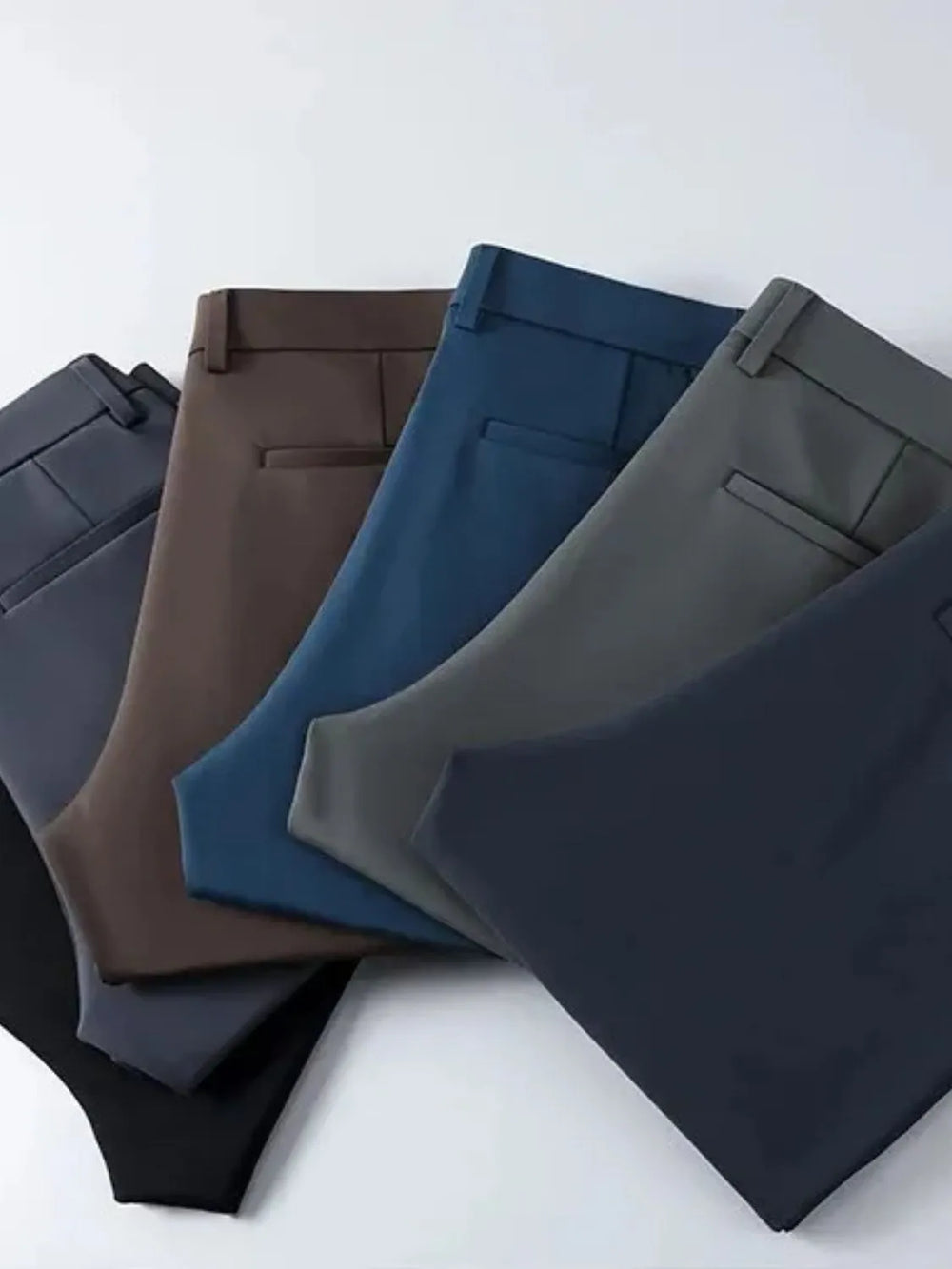 Men's Slim Fit Pants with Pockets.