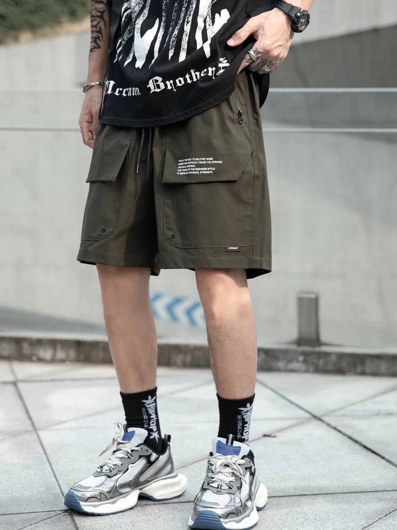 
                  
                    Men's Plus Size Drawstring Shorts.
                  
                
