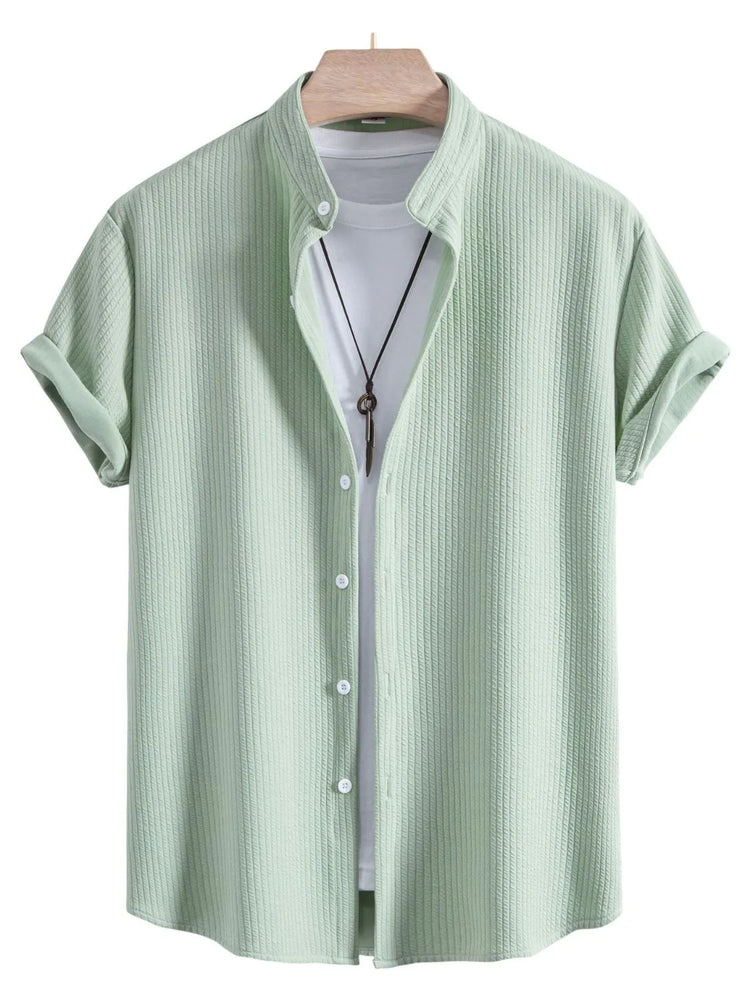 
                  
                    Men's Ribbed Short Sleeve Shirt and Shorts Set.
                  
                