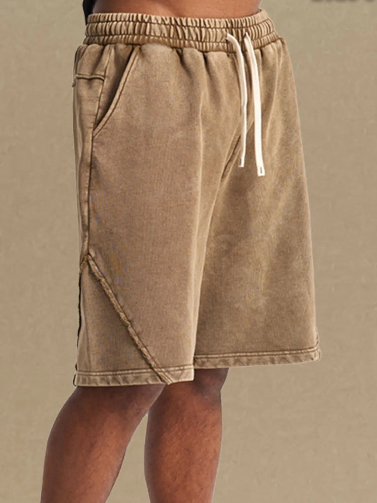 
                  
                    Men's Casual Drawstring Washed Shorts.
                  
                