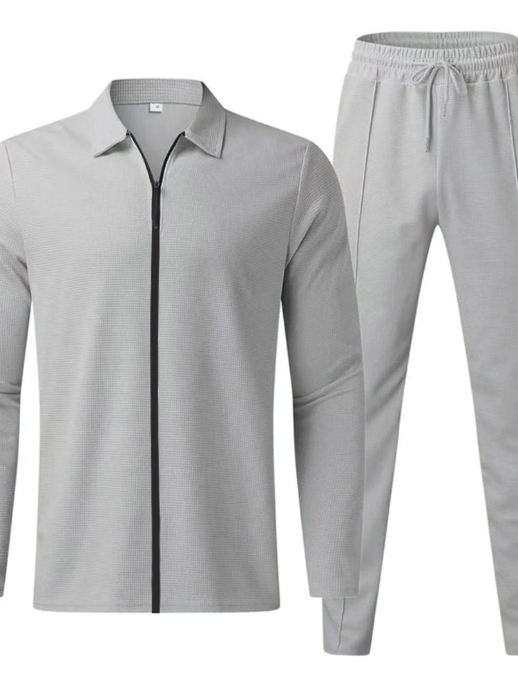 
                  
                    Men's Full Size Zip Up Top and Pants Set Plus Size.
                  
                