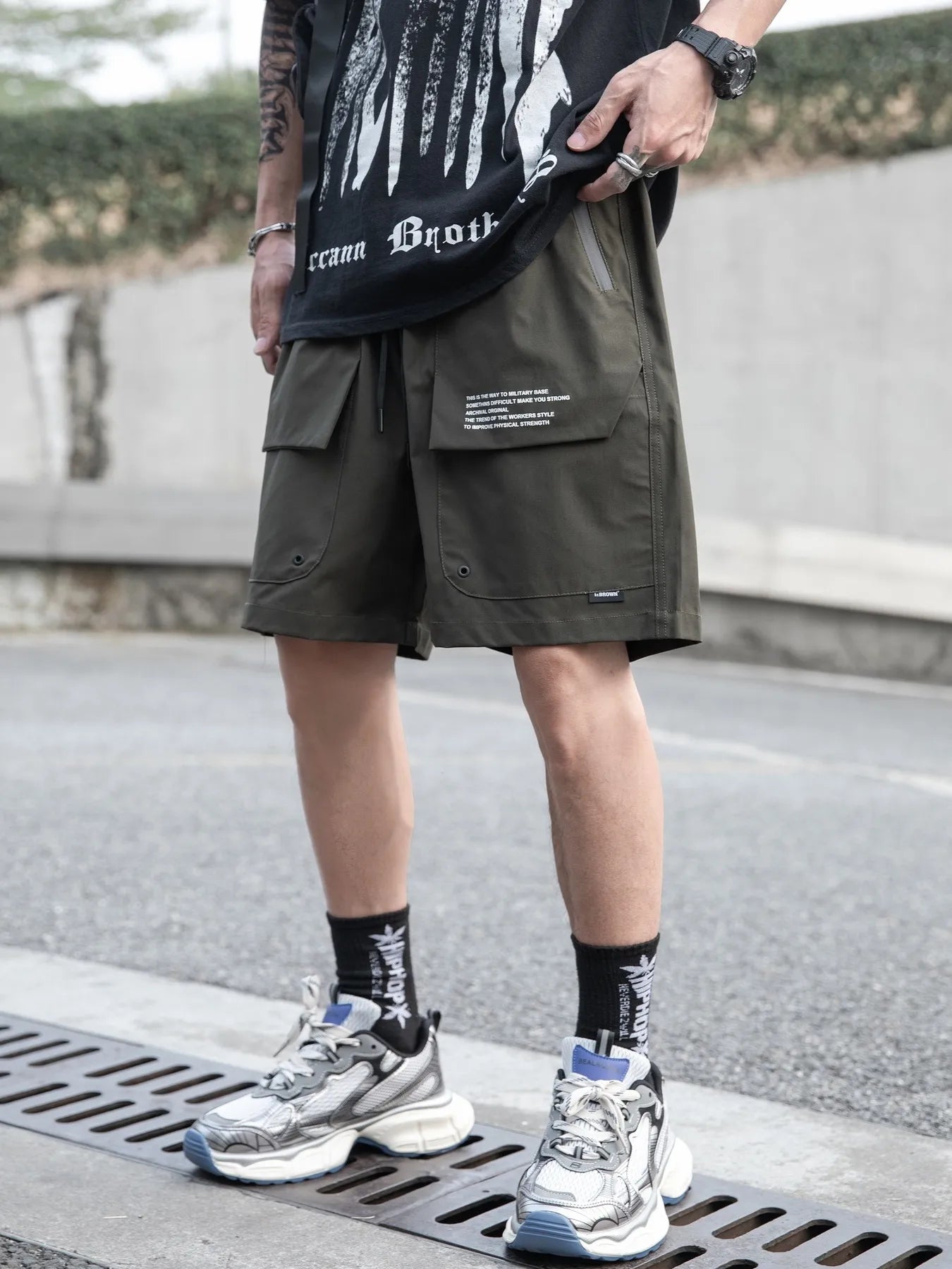 
                  
                    Men's Plus Size Drawstring Shorts.
                  
                