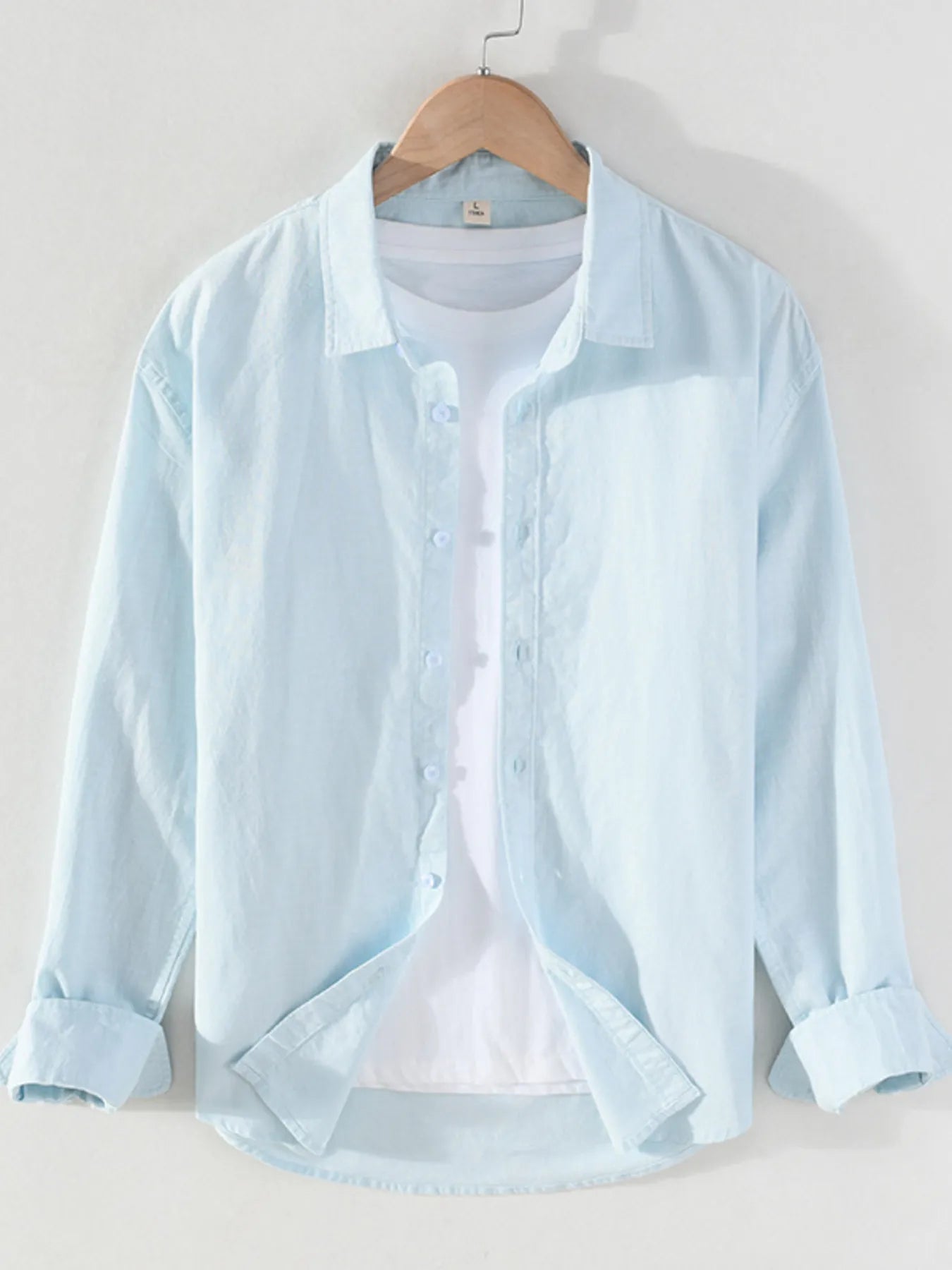 
                  
                    Men's Full Size Casual Long Sleeve Button-Up Shirt Plus Size.
                  
                