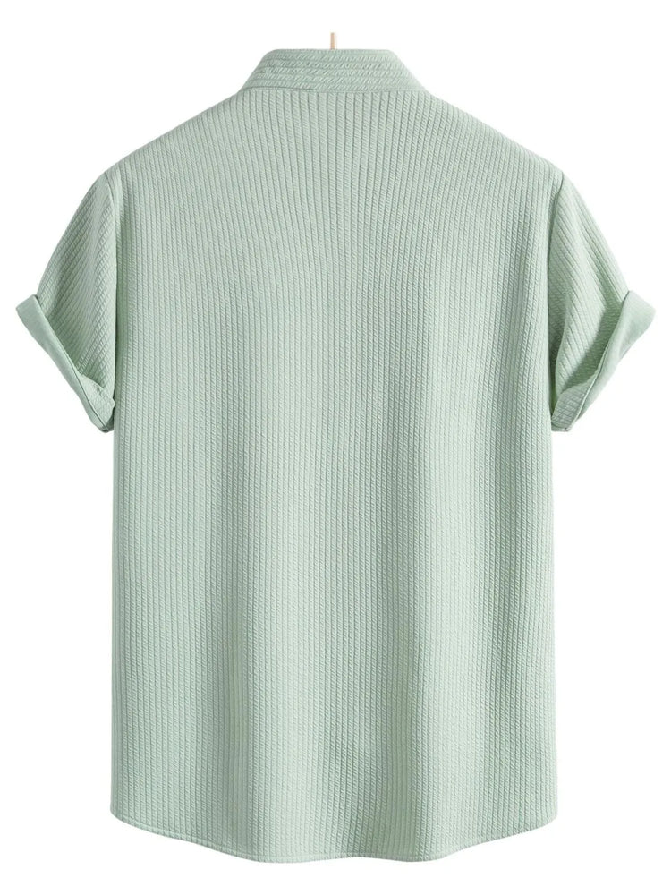 
                  
                    Men's Ribbed Short Sleeve Shirt and Shorts Set.
                  
                