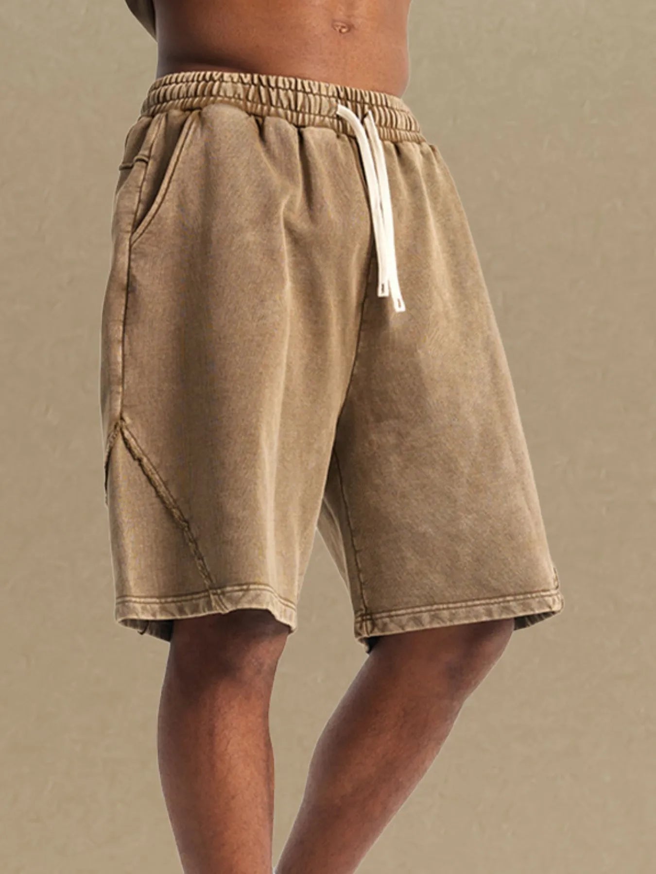 
                  
                    Men's Casual Drawstring Washed Shorts.
                  
                