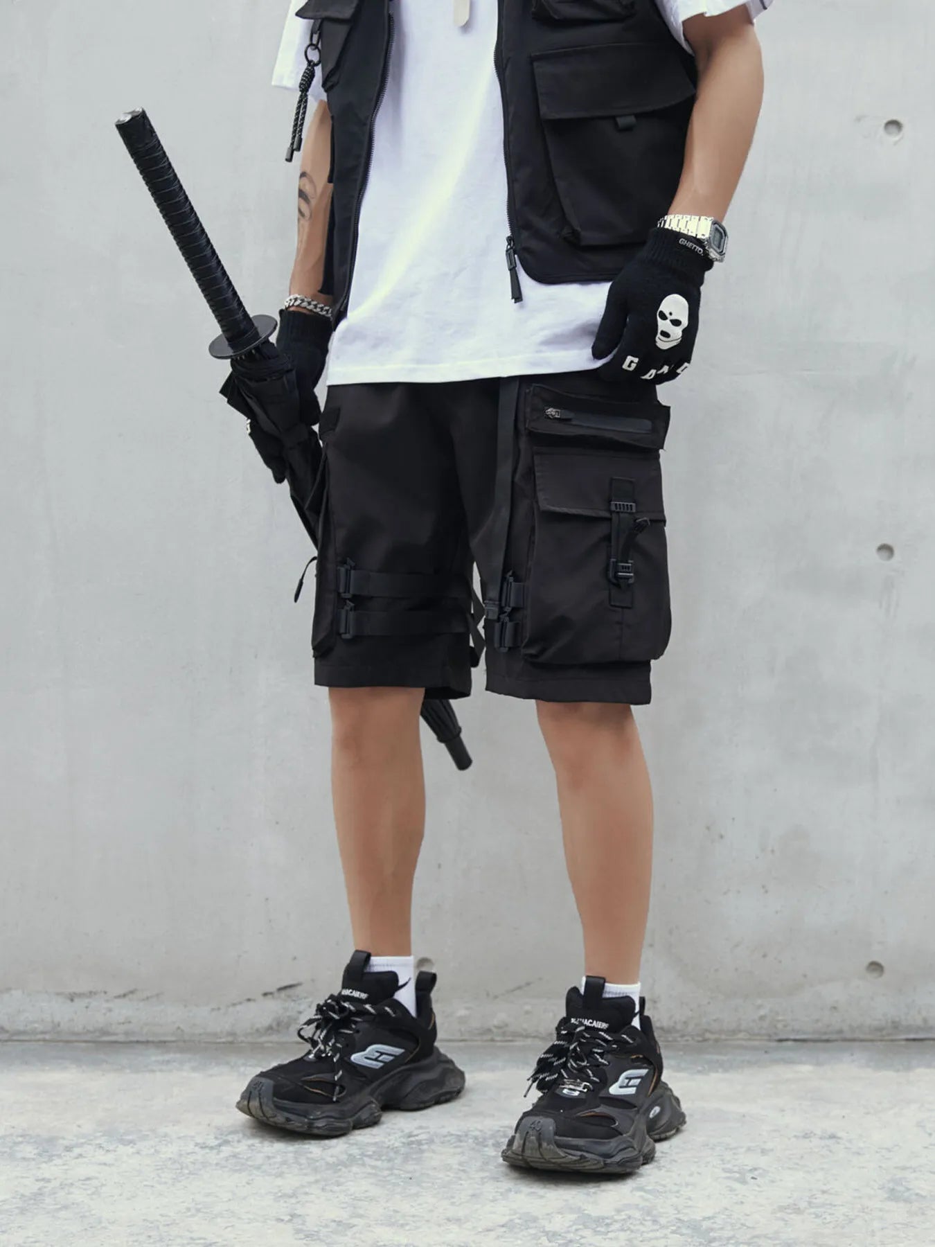 
                  
                    Men's Plus Size Multi-Pocket Tactical Cargo Shorts.
                  
                